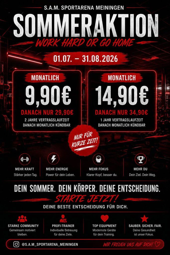 Sommeraktion vom 01.07.2026 bis 31.08.2026
